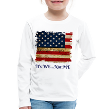 Load image into Gallery viewer, Kids' Premium Long Sleeve T-Shirt - white