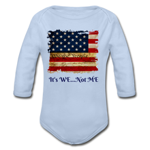 Load image into Gallery viewer, Organic Long Sleeve Baby Bodysuit - sky