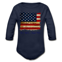 Load image into Gallery viewer, Organic Long Sleeve Baby Bodysuit - dark navy