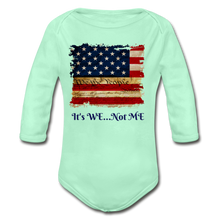 Load image into Gallery viewer, Organic Long Sleeve Baby Bodysuit - light mint