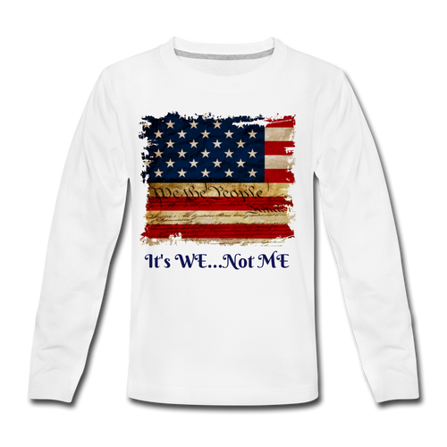 Kids' Premium Long Sleeve T-Shirt - white