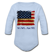 Load image into Gallery viewer, Organic Long Sleeve Baby Bodysuit - sky
