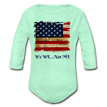 Load image into Gallery viewer, Organic Long Sleeve Baby Bodysuit - light mint
