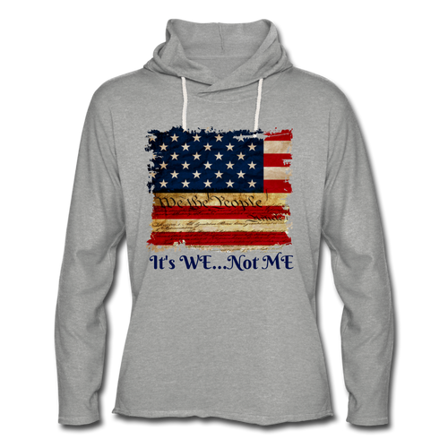 Unisex Lightweight Terry Hoodie - heather gray