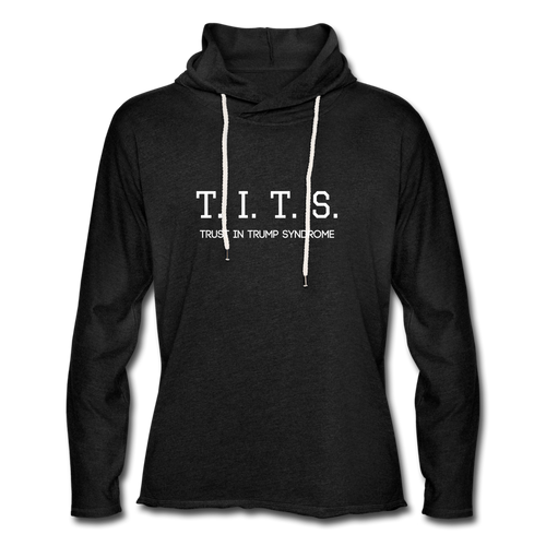 Unisex Lightweight Terry Hoodie - charcoal grey